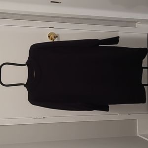 French Connection black puff sleeve sweater dress mini Medium